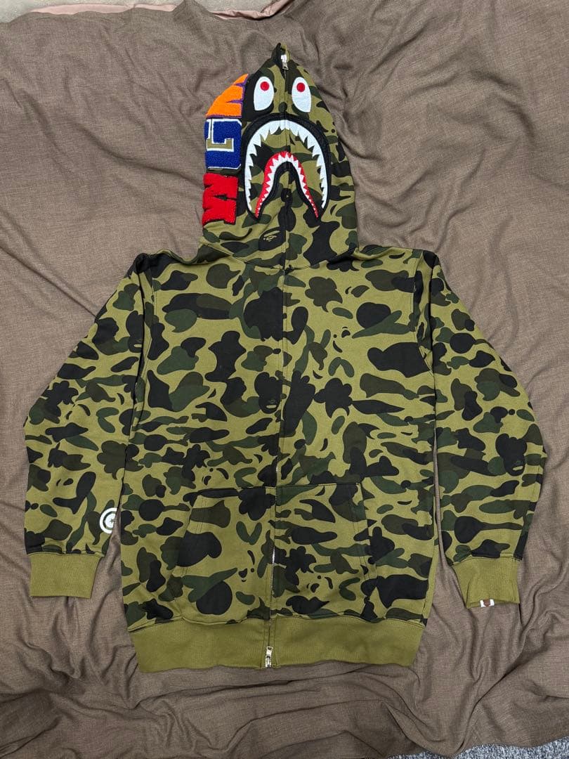 A Bathing Ape カモフラージュ シャークパーカー