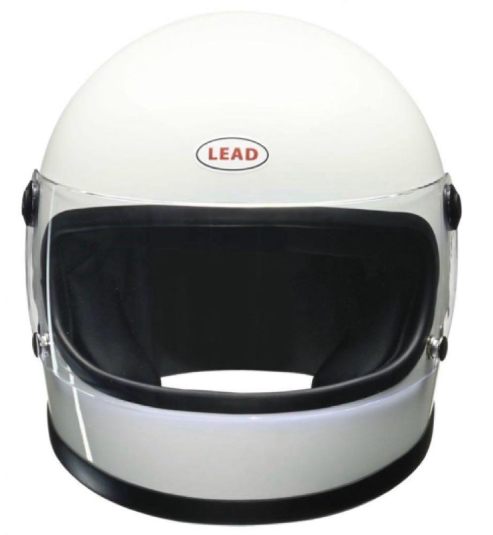 LEAD リード工業 RX-300R ホワイト ビンテージフルフェイス 族ヘル