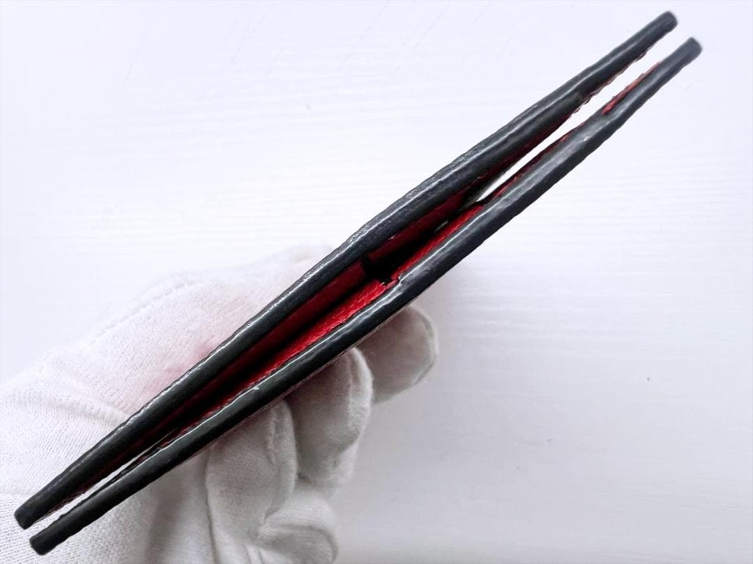 美品　VALEXTRA　ヴァレクストラ　グレインカーフスキン　マネークリップ