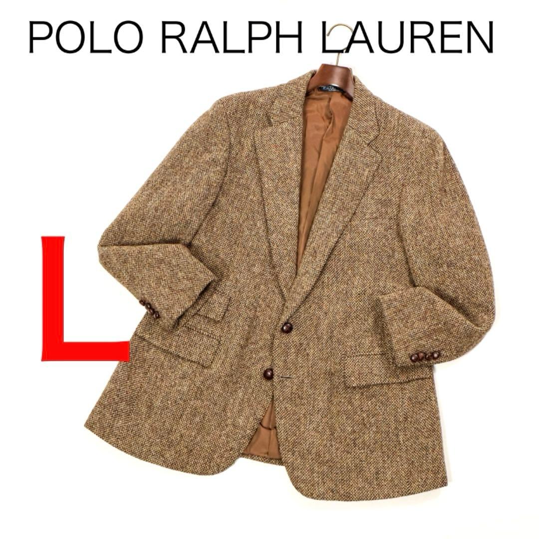 H3478◾️ポロラルフローレン　2釦　ウールツイードジャケット