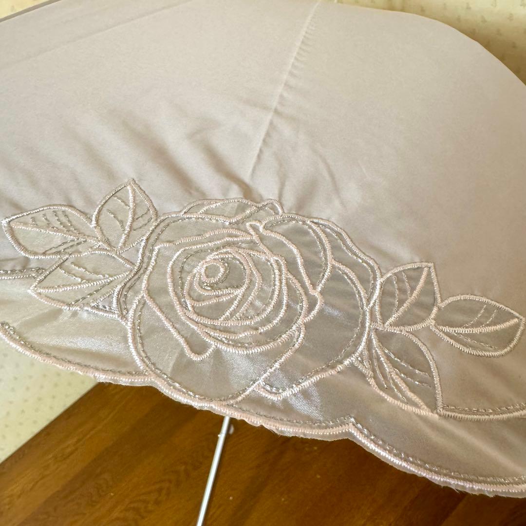 ★新品★ランバンコレクション　晴雨兼用日傘　１級遮光　軽量　フワクール　バラ