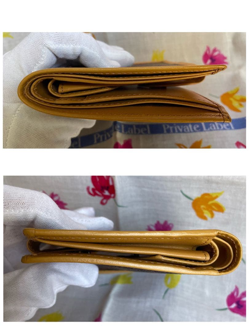 【極美品】 CELINE セリーヌ 二つ折り財布 マカダム柄 ゴールド金具