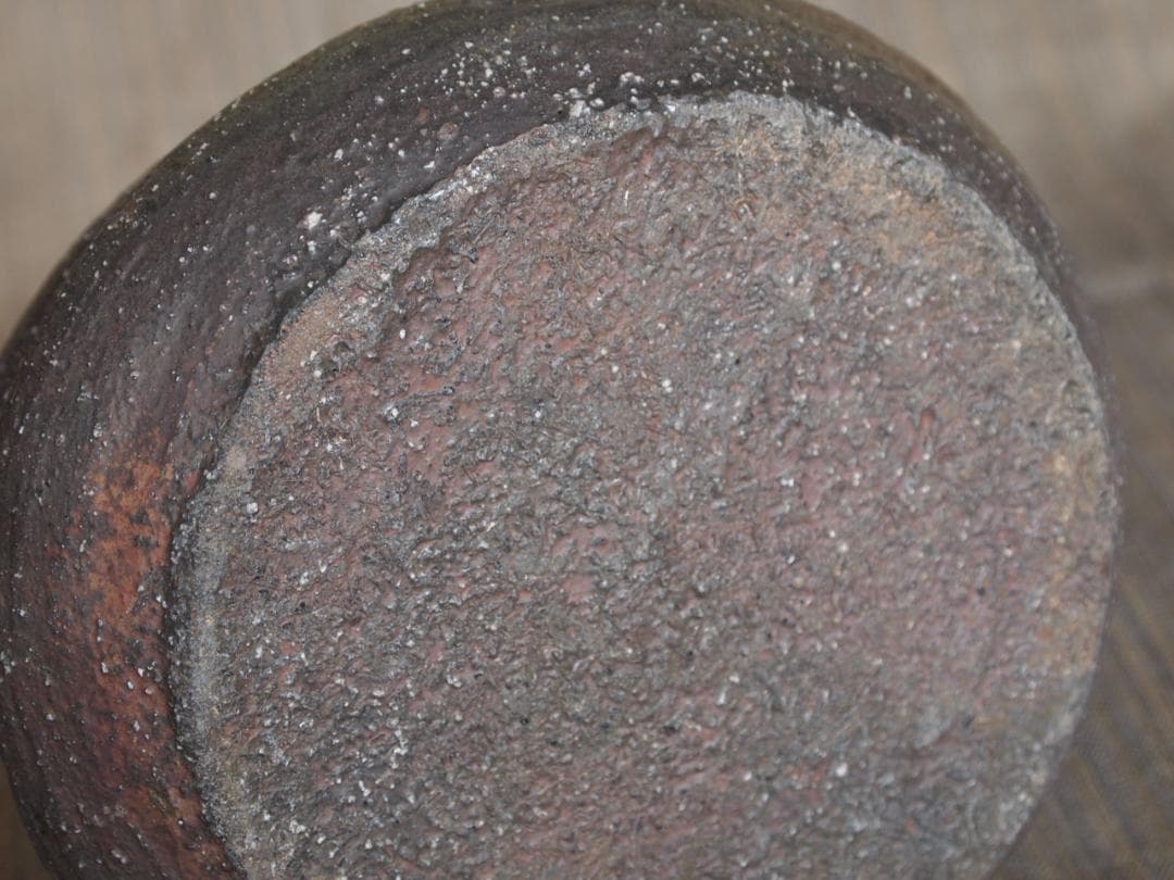 希少作★小山日出男★伊部手《窯変》建水★黄胡麻★花器にもお勧め