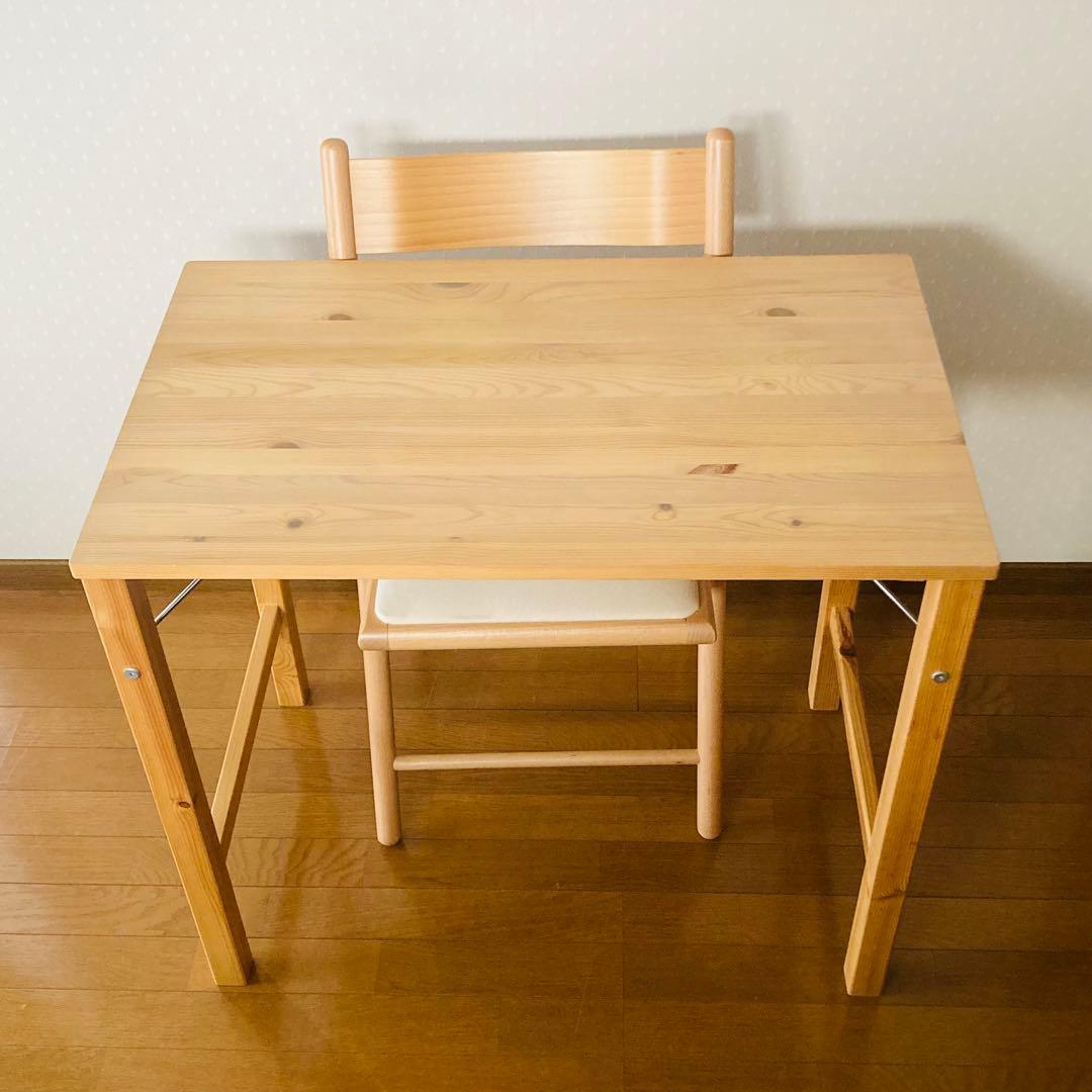 おしゃれ！便利！折り畳みテーブル＆チェアセット　送料込　独り暮らし　新生活