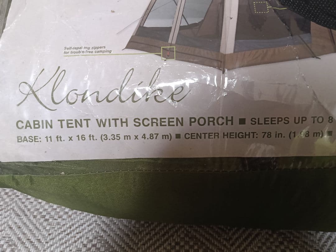 Wenzel Klondikeウェンゼル 2ルームテント・タープ 2回の使用