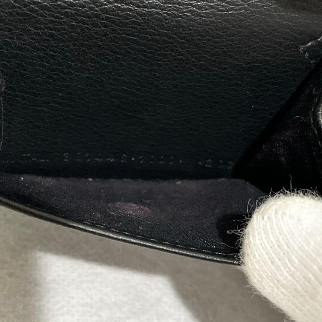 【美品✨】BALENCIAGA バレンシアガ　ペーパーミニウォレット　ブラック