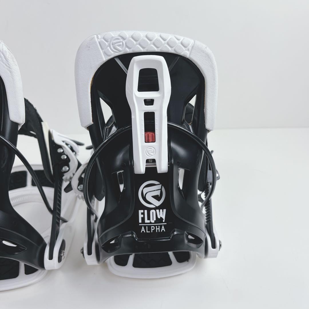 FLOW フロー スノーボード ビンディング ALPHA LG-Lホワイト