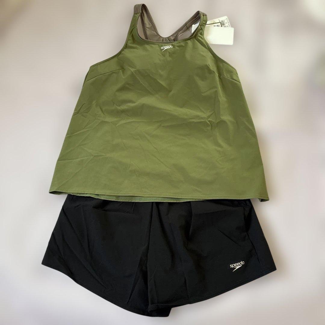 Speedo セパレート水着 Lサイズ オリーブ・ブラック