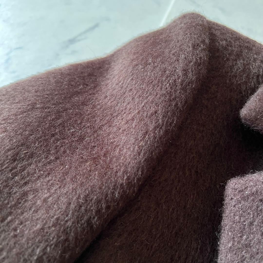 美品★スタンニングルアー　シャギーコート　シャギージャケット　テーラード　ダブル