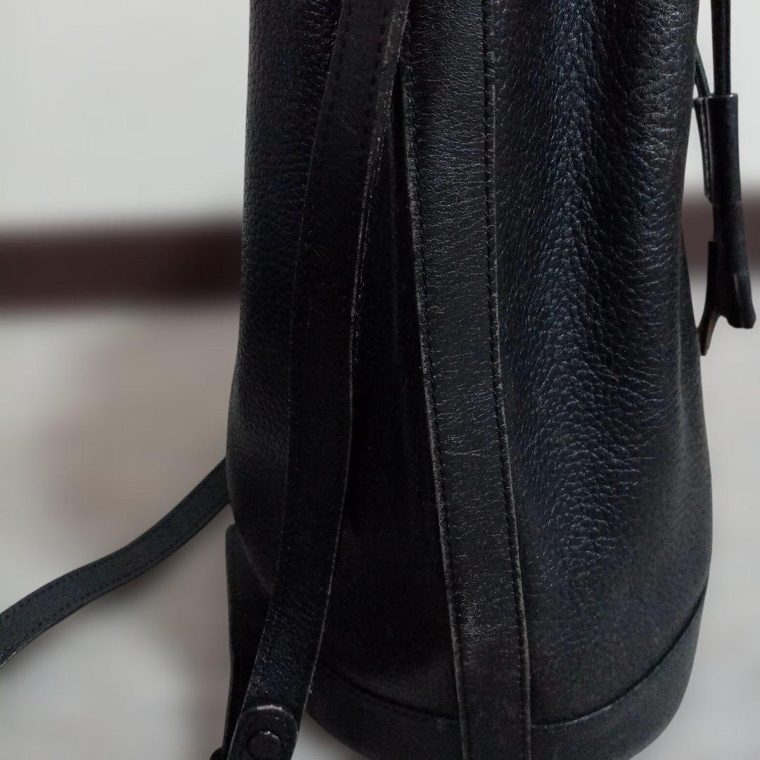 バーバリー 巾着　レザー　ショルダーバッグ