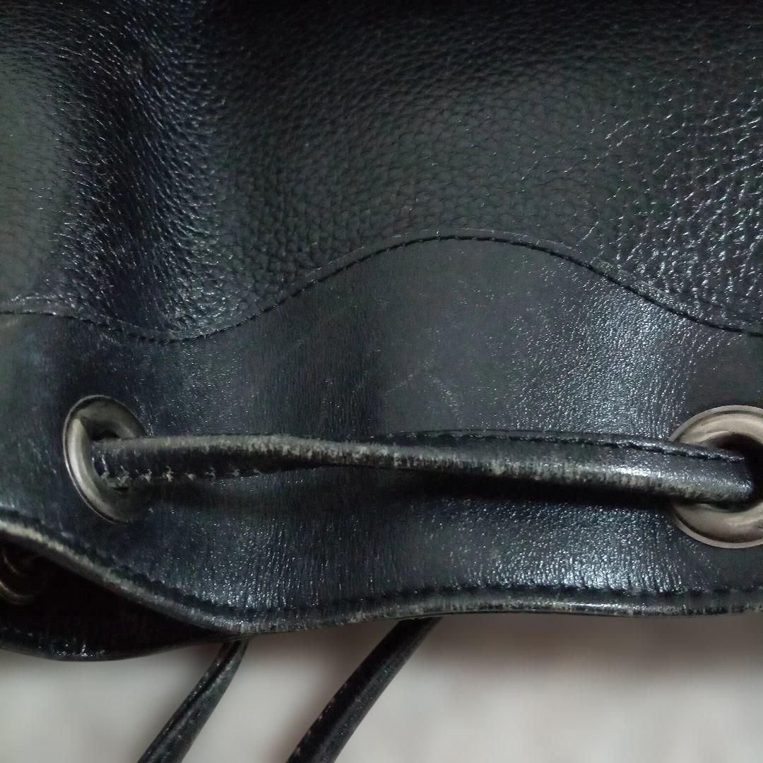 バーバリー 巾着　レザー　ショルダーバッグ