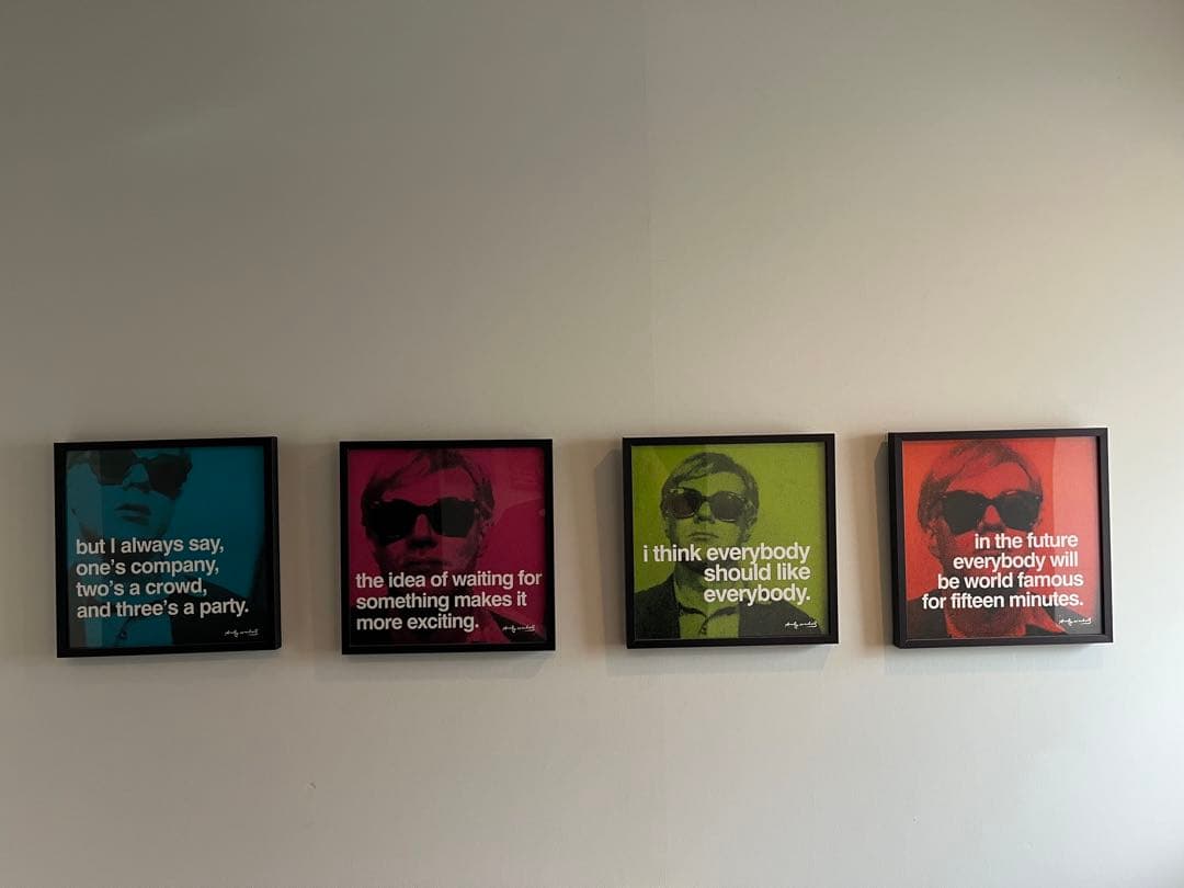 アート　アンディウォーホル　4枚セット