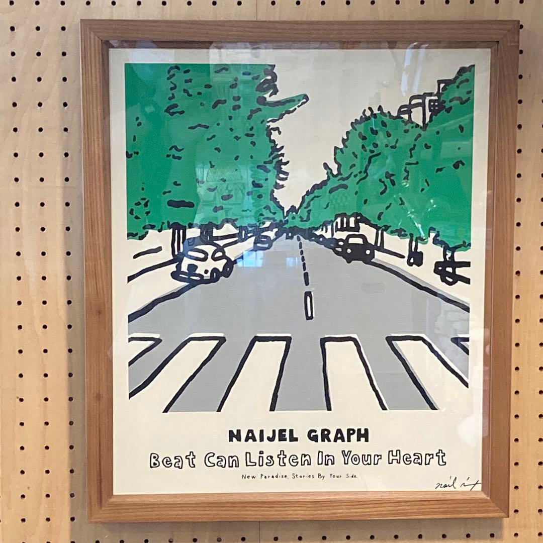 送料込　NAIJEL GRAPH シルクスクリーン　額装　ナイジェルグラフ