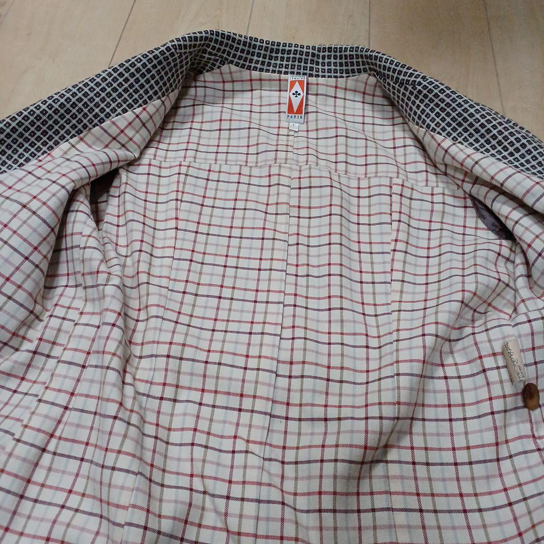 CHRISTOPHE LEMAIRE チェック柄 ベルト付きジャケット