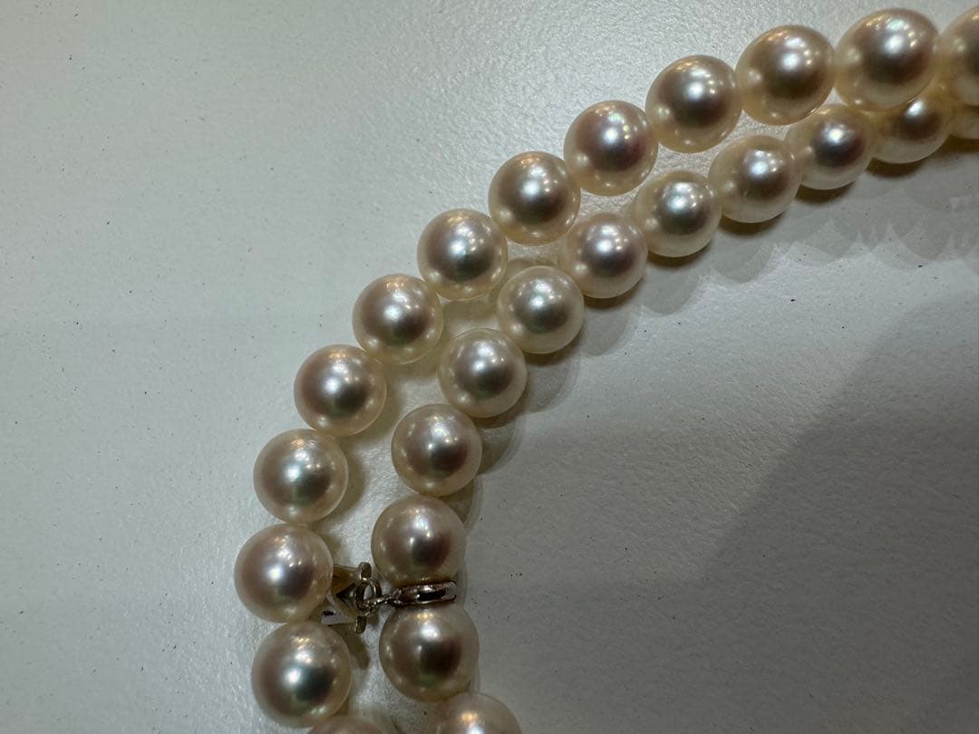 ミキモト　真珠　パール　ネックレス　SIL　Mチャーム付き　6.5m～7.0m