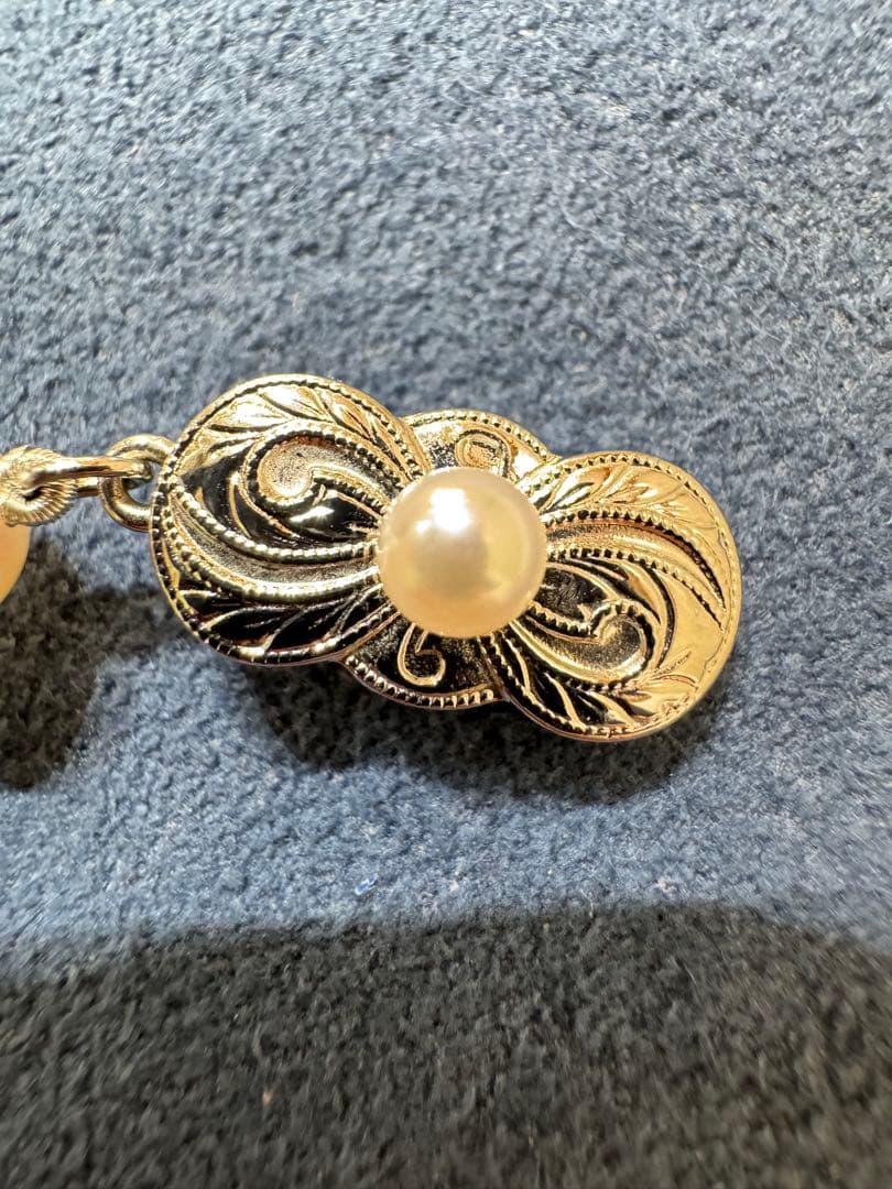 ミキモト　真珠　パール　ネックレス　SIL　Mチャーム付き　6.5m～7.0m