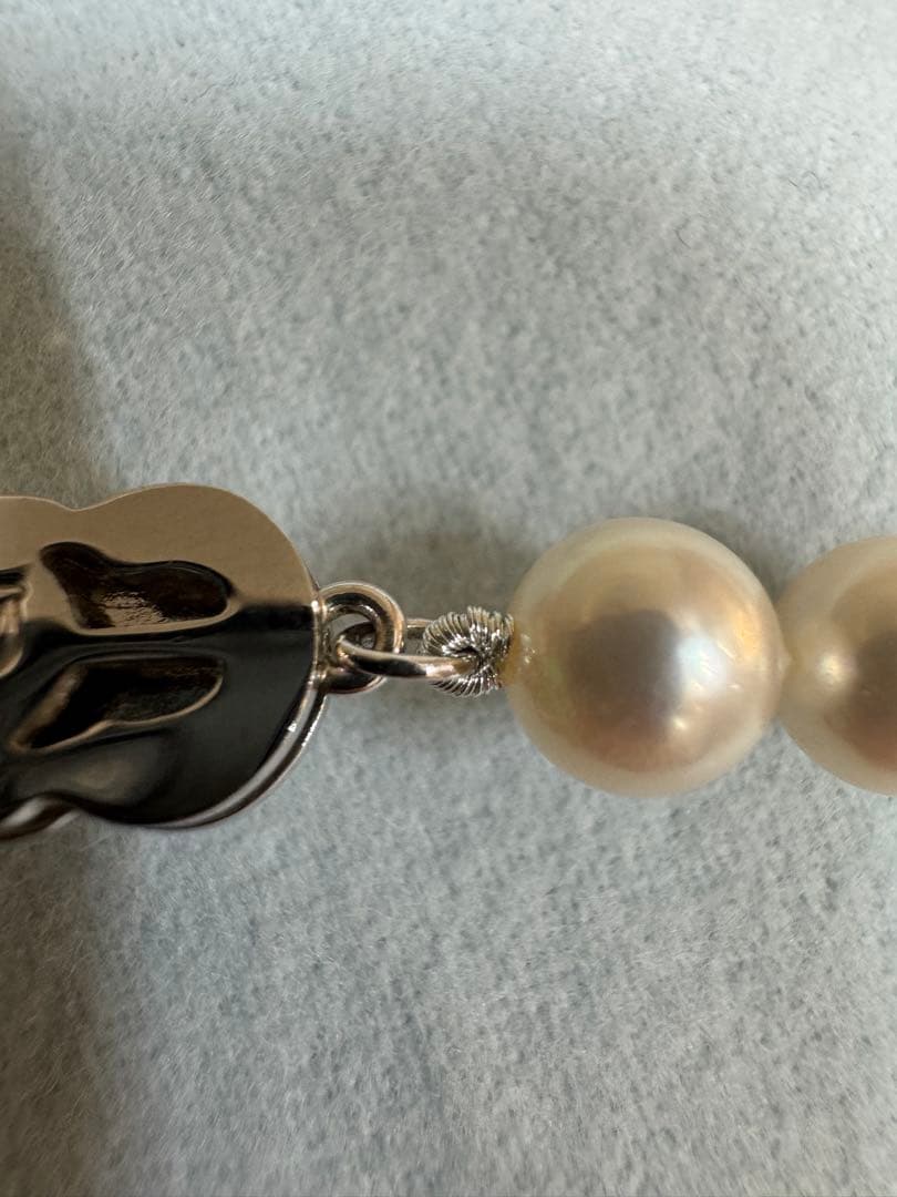 ミキモト　真珠　パール　ネックレス　SIL　Mチャーム付き　6.5m～7.0m