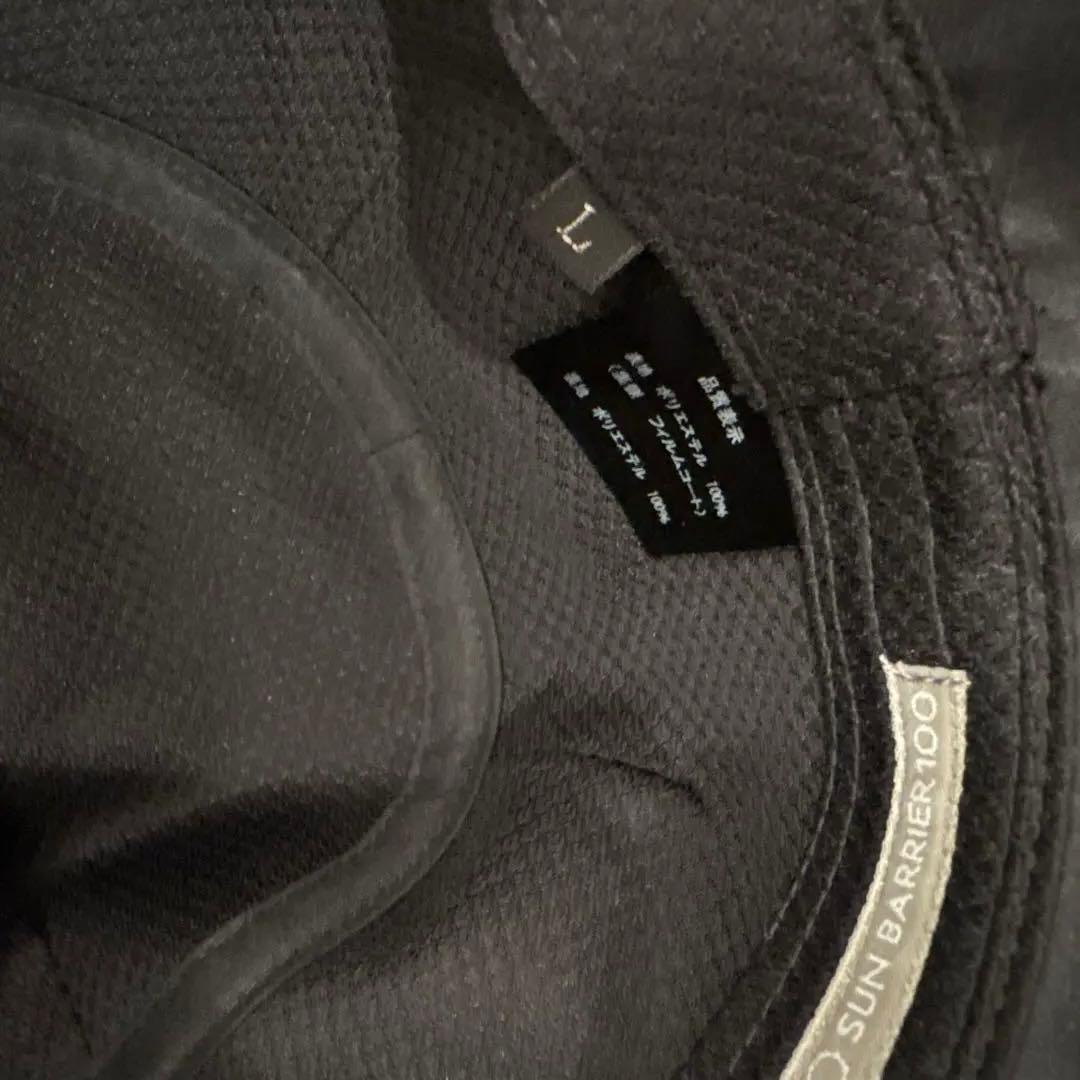 【新品未使用】サンバリア100 ナチュラルハット 黒　Lサイズ