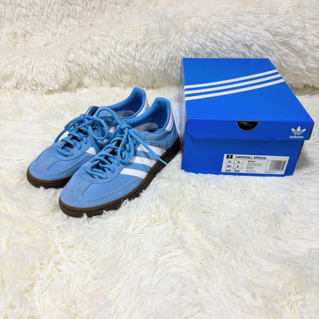 adidas ハンドボールスペツィアル　24.5 ライトブルー アディダス