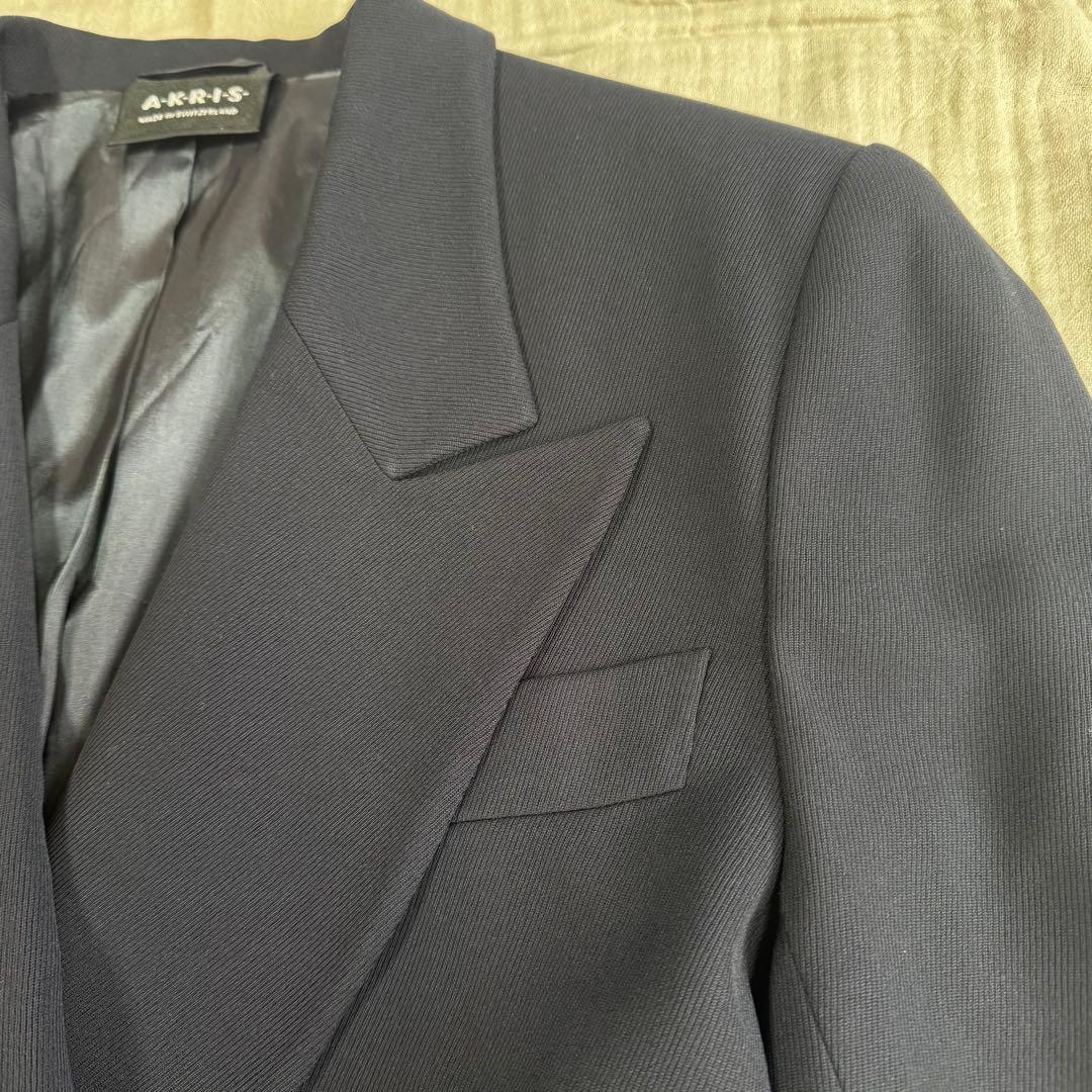 アクリス　AKRIS ネイビー　ゴールドボタン　ジャケット