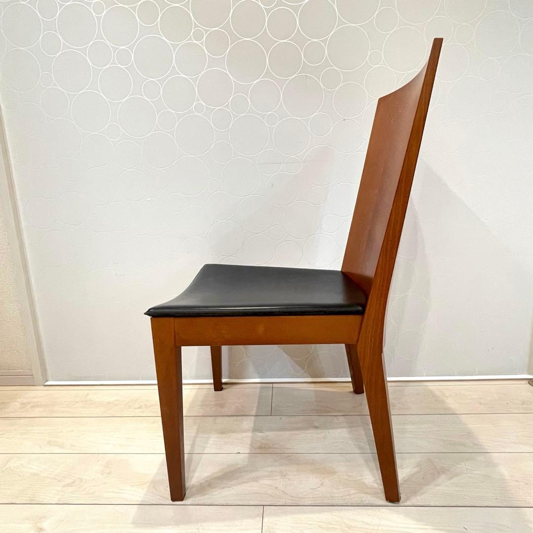 【Calligaris】イタリア製 ダイニングチェア 本革 木製チェア 椅子