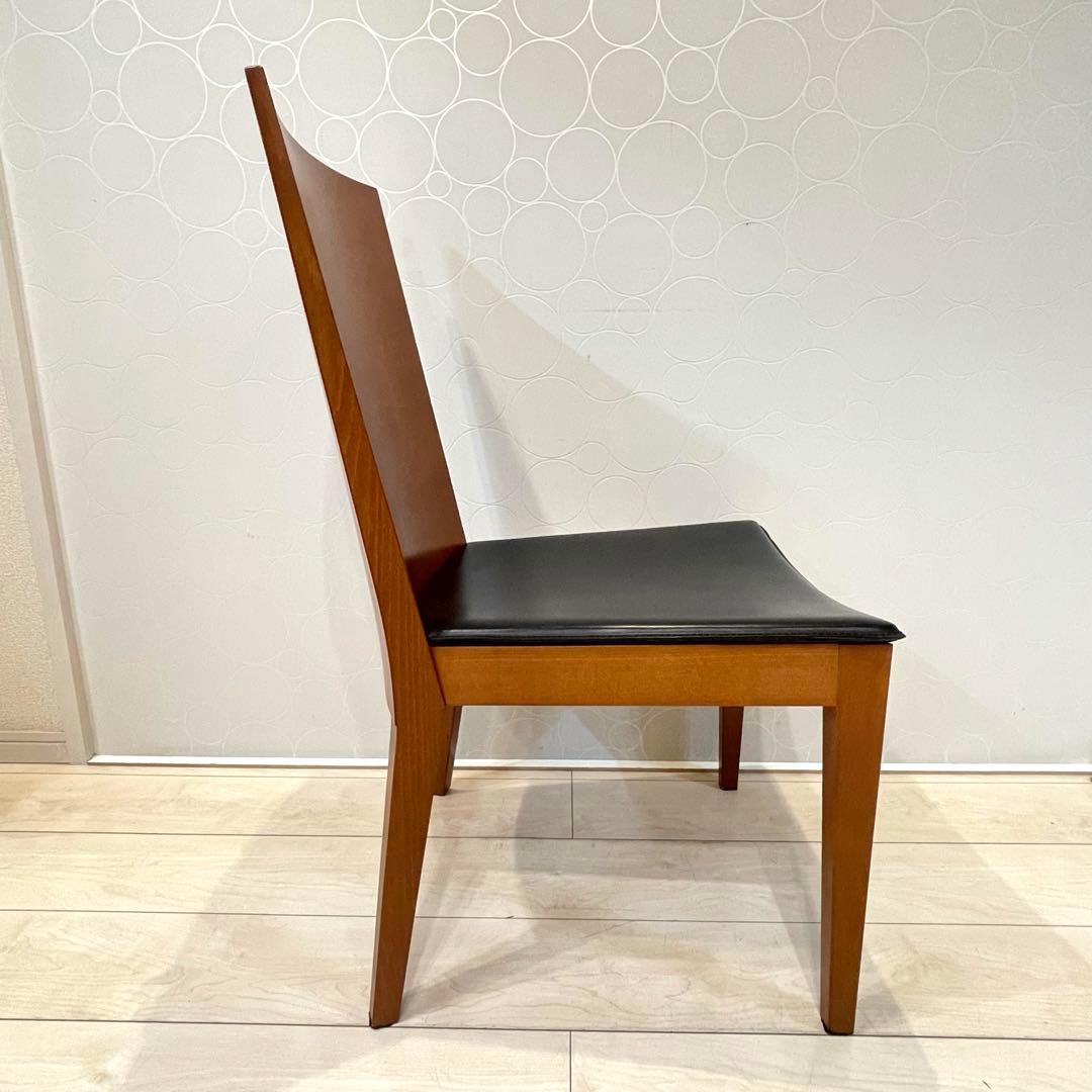 【Calligaris】イタリア製 ダイニングチェア 本革 木製チェア 椅子