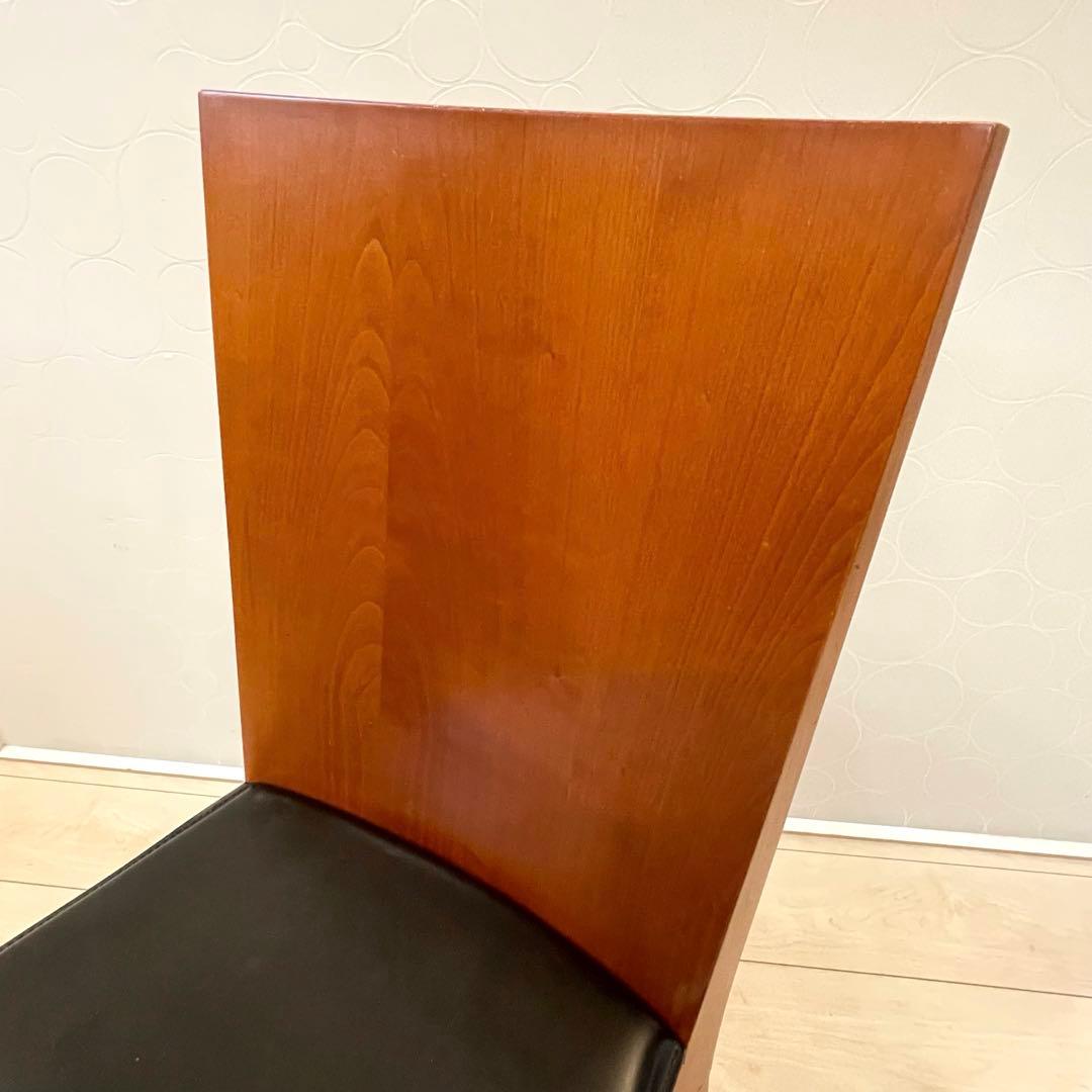 【Calligaris】イタリア製 ダイニングチェア 本革 木製チェア 椅子