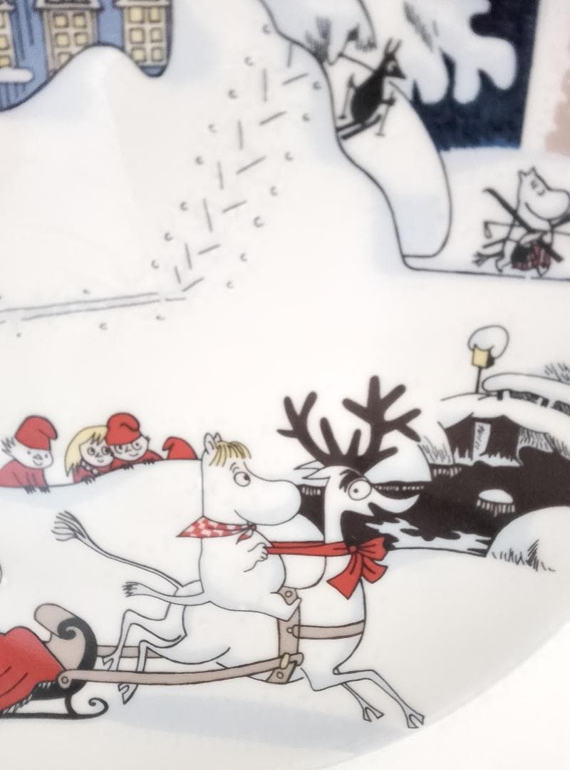 アラビア ARABIA ムーミン プレート JOULUTERVEHDYS 保管品