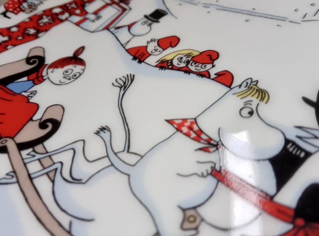 アラビア ARABIA ムーミン プレート JOULUTERVEHDYS 保管品