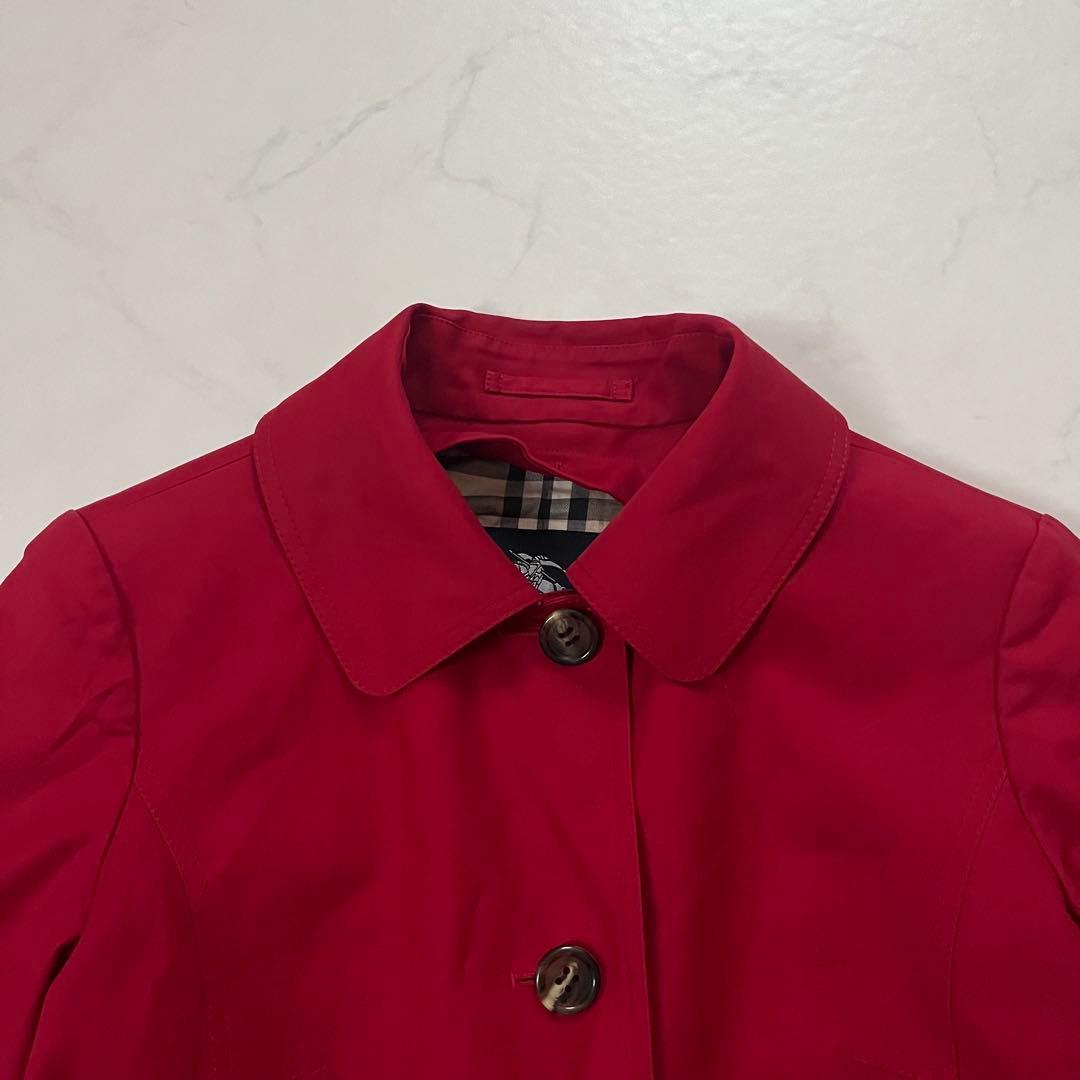 バーバリーロンドン ステンカラーコート　2WAY ライナー付　赤　11号