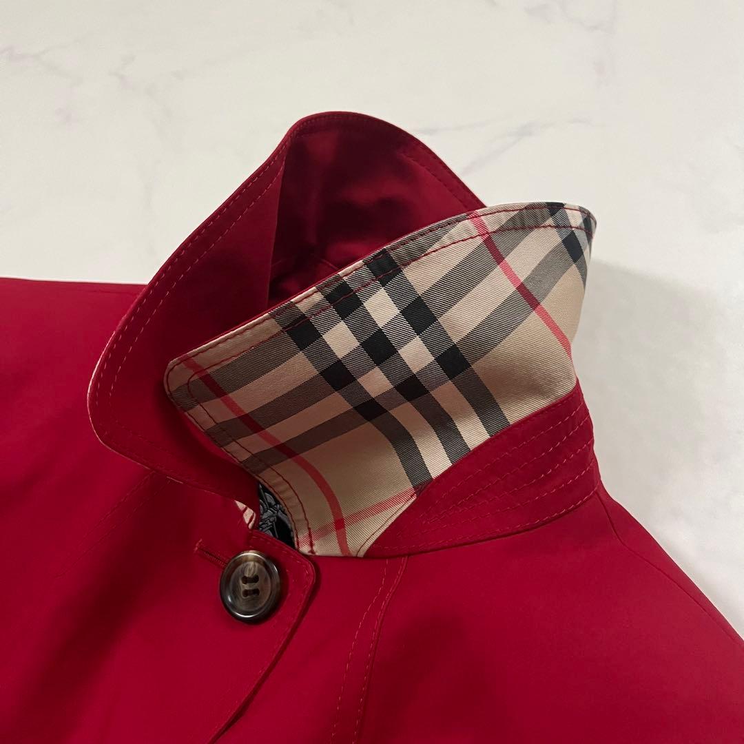 バーバリーロンドン ステンカラーコート　2WAY ライナー付　赤　11号
