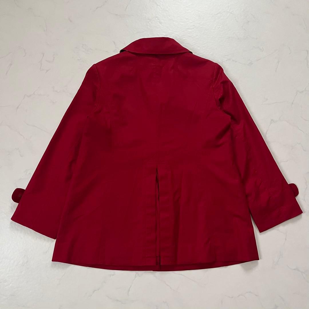 バーバリーロンドン ステンカラーコート　2WAY ライナー付　赤　11号