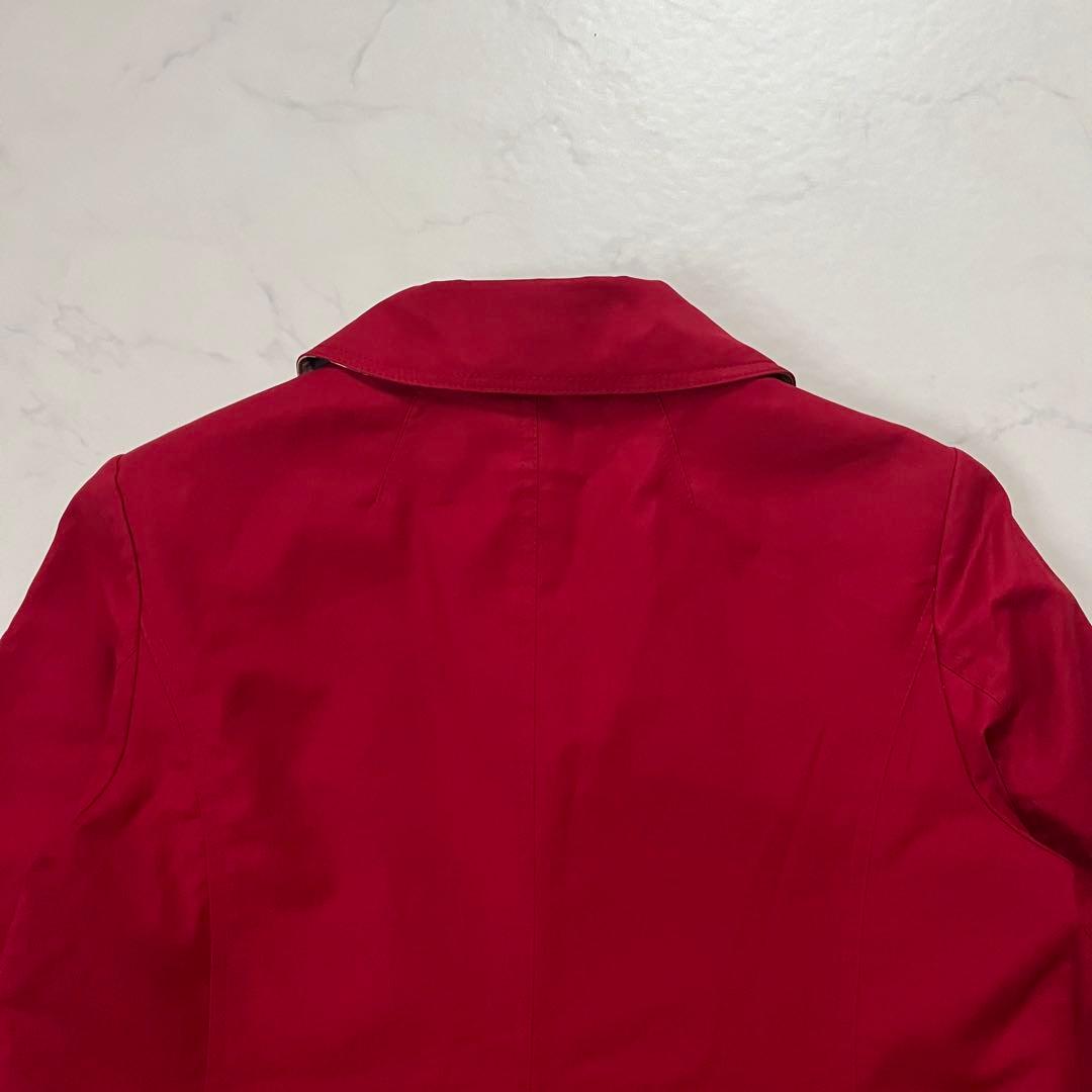 バーバリーロンドン ステンカラーコート　2WAY ライナー付　赤　11号