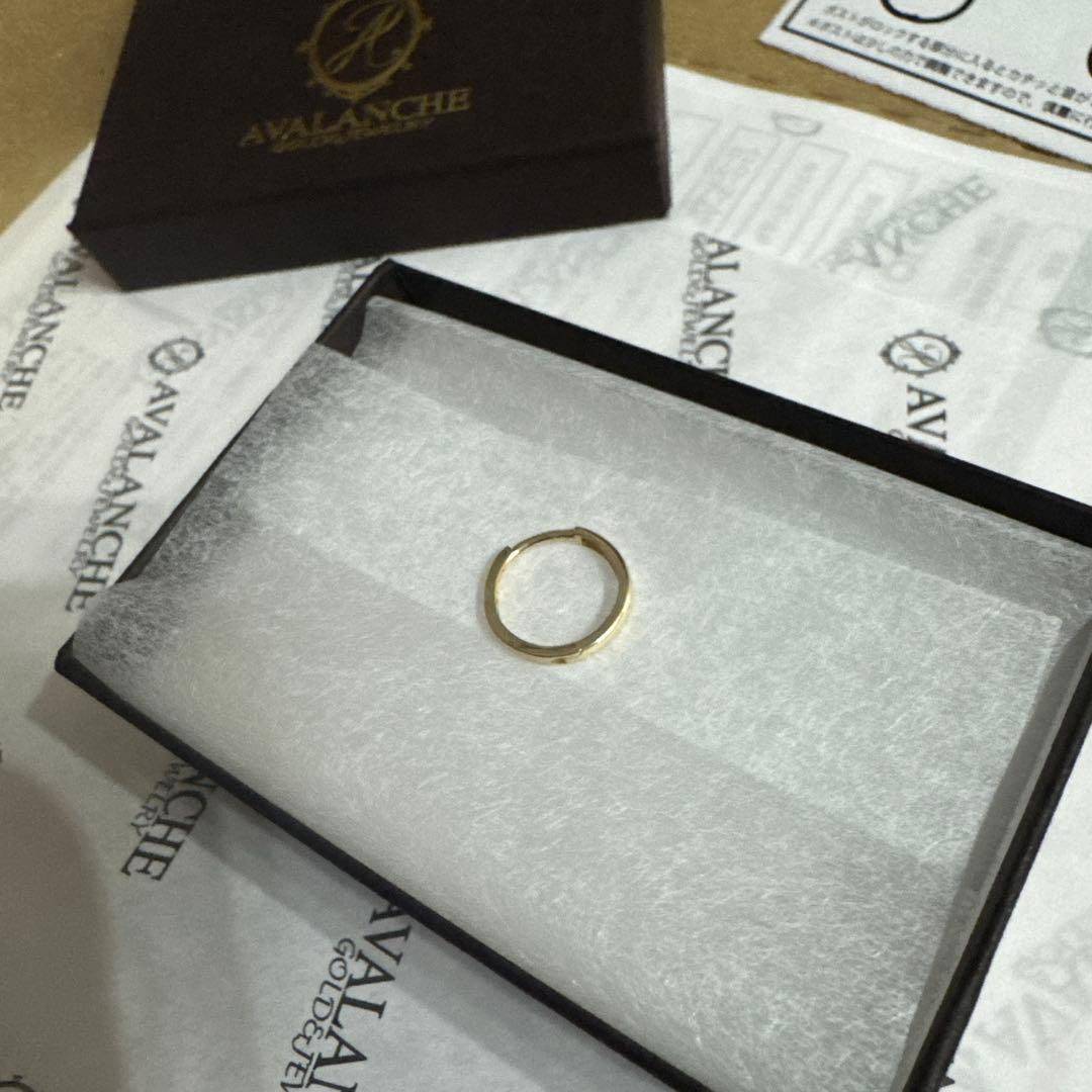 AVALANCHE ゴールドメッキ 片耳用フープピアス