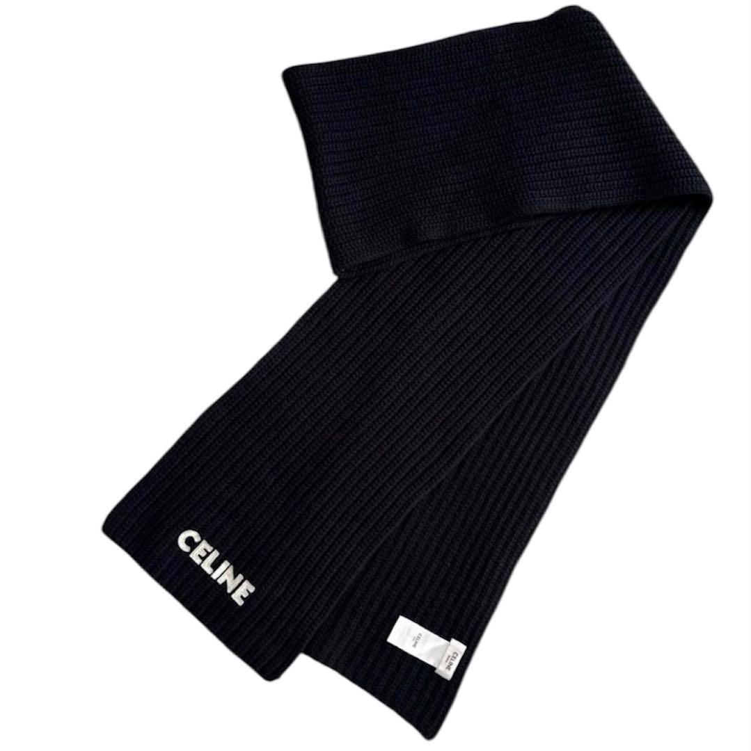 mama　celine セリーヌ　マフラー　ロゴ