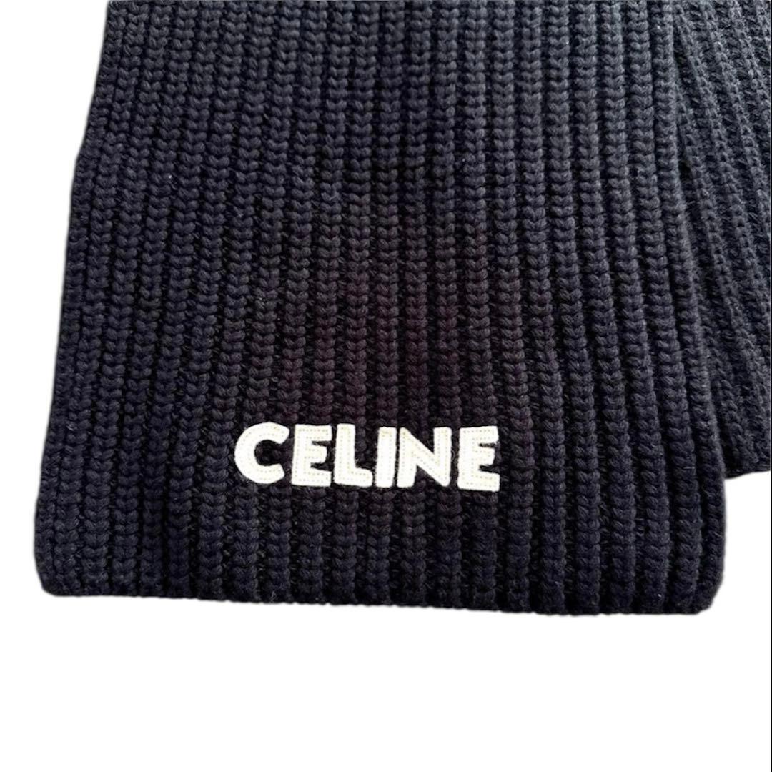 mama　celine セリーヌ　マフラー　ロゴ