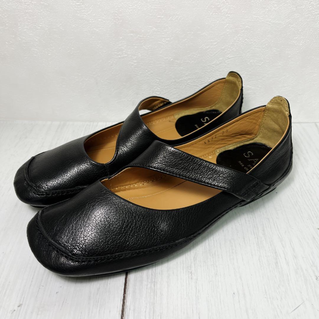 SAYA 23㎝ フラットシューズ 本革 メリージェーン