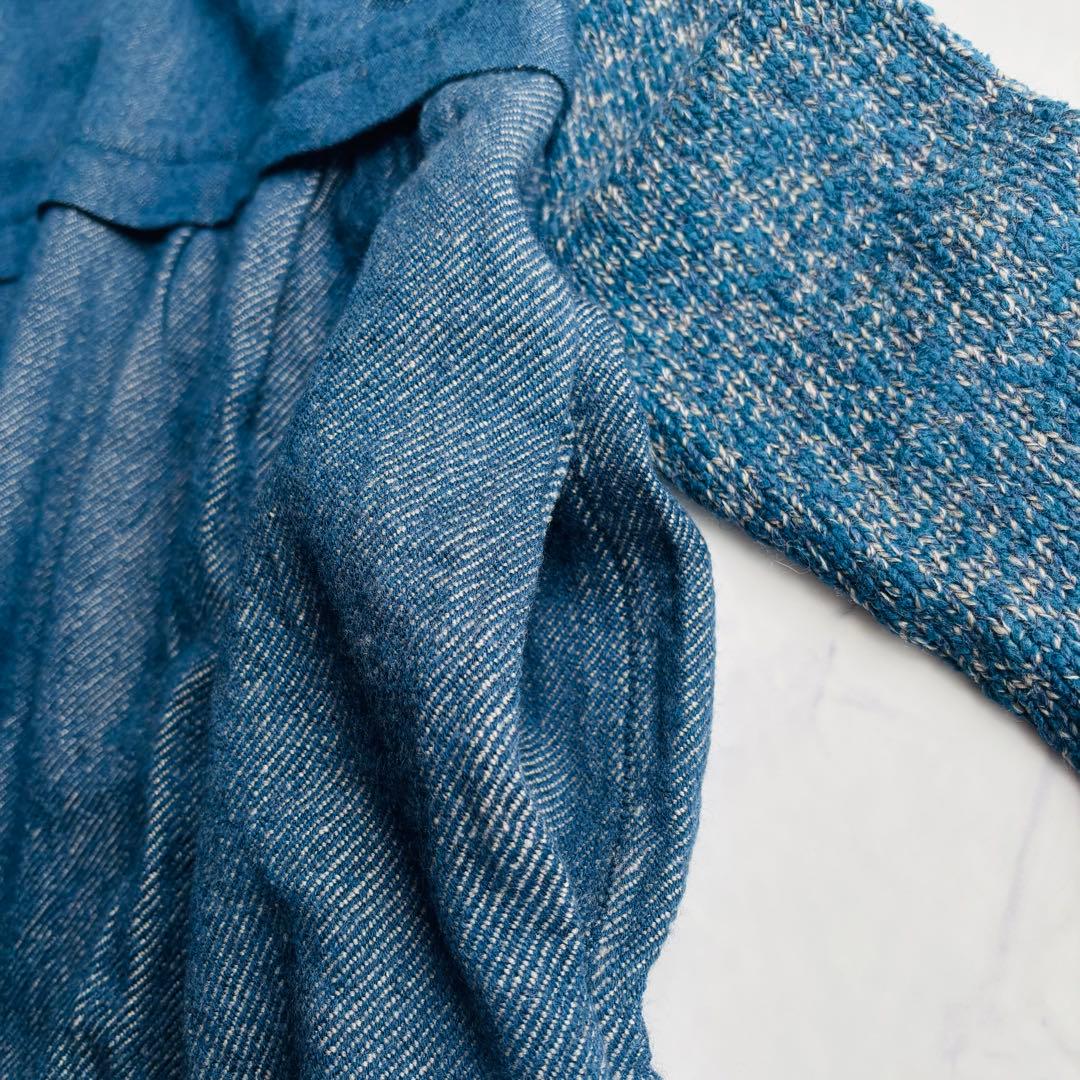 45R チュニック ウールミックス インディゴ