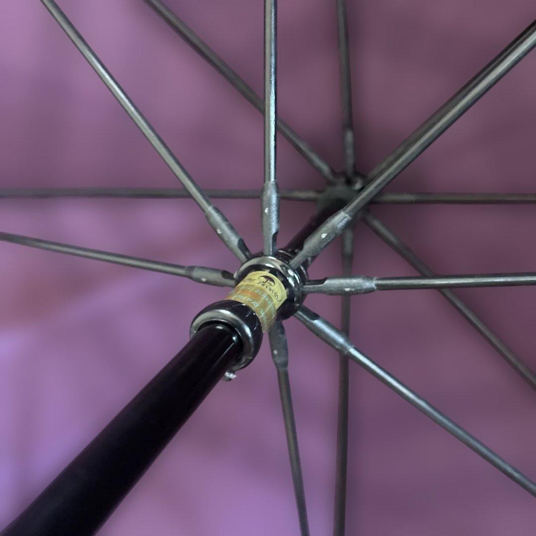 Burberry パープルチェック柄雨長傘