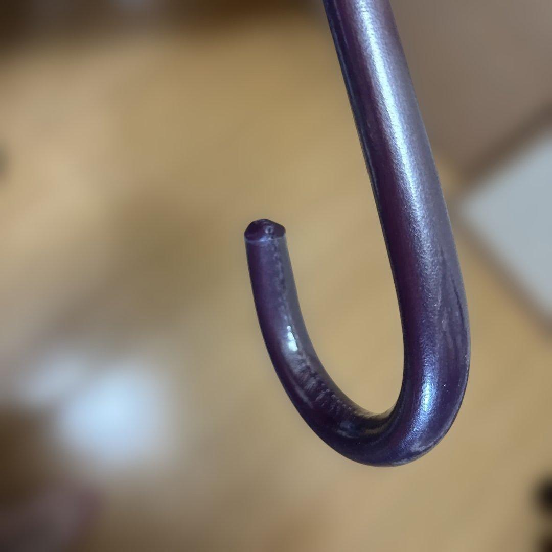 Burberry パープルチェック柄雨長傘