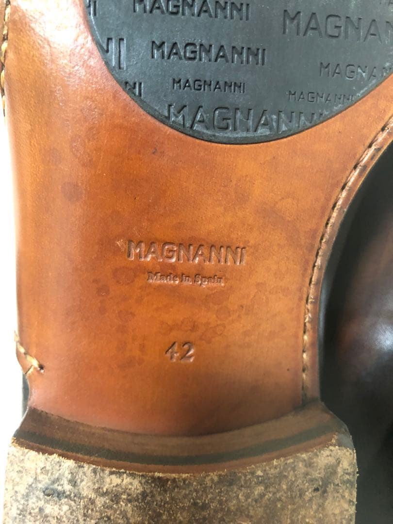 m*a様 MAGNANNI 13232 オパンケ レザーホールカットドレスシュー