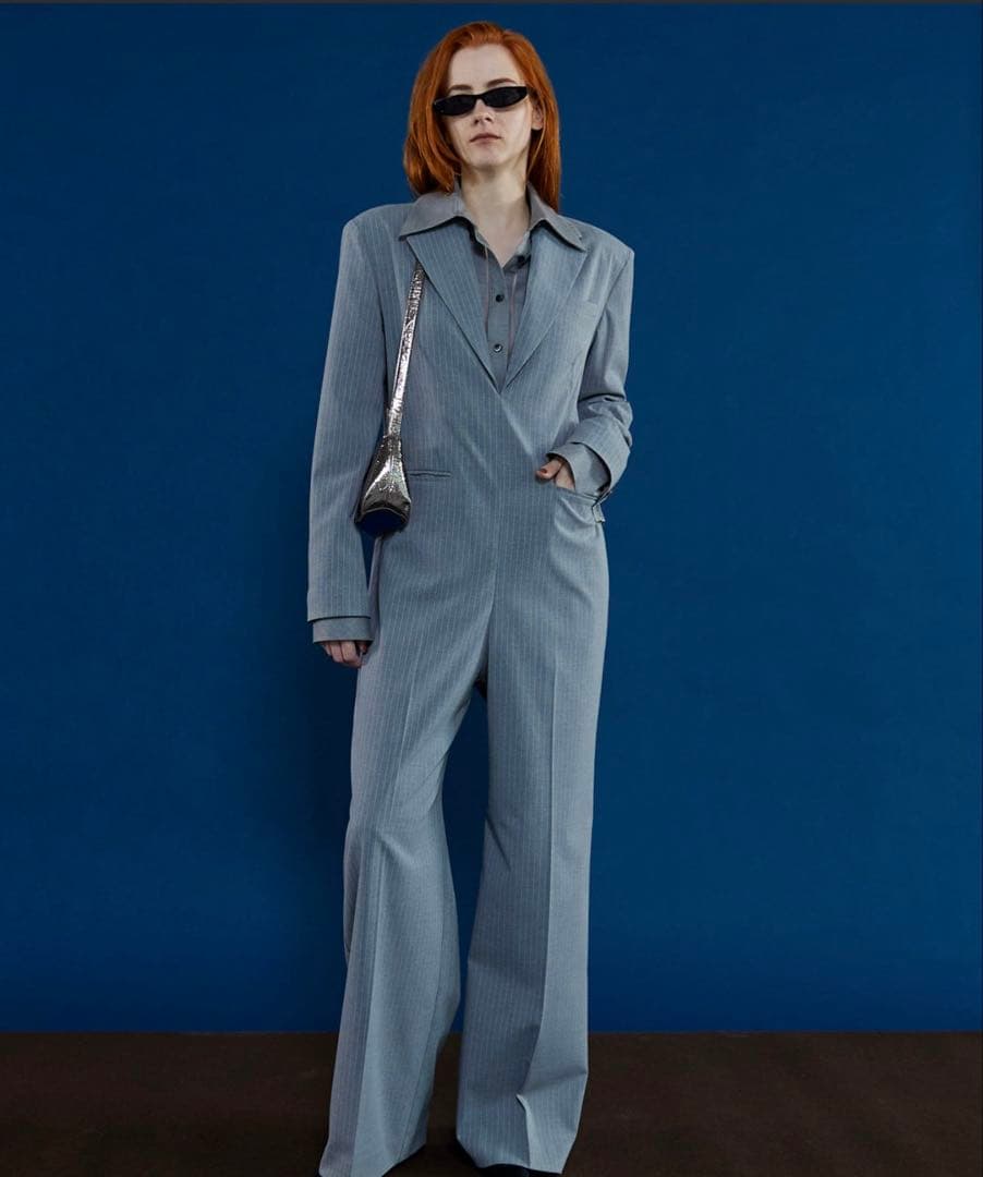 メゾンスペシャル　ジャケットロンパースブラック36