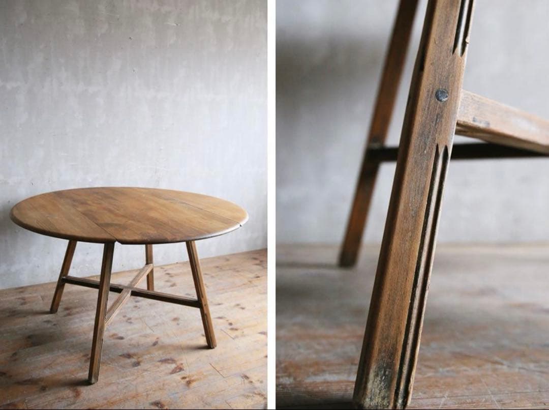 【ごん】英国アンティーク アーコール ERCOLドロップリーフテーブル