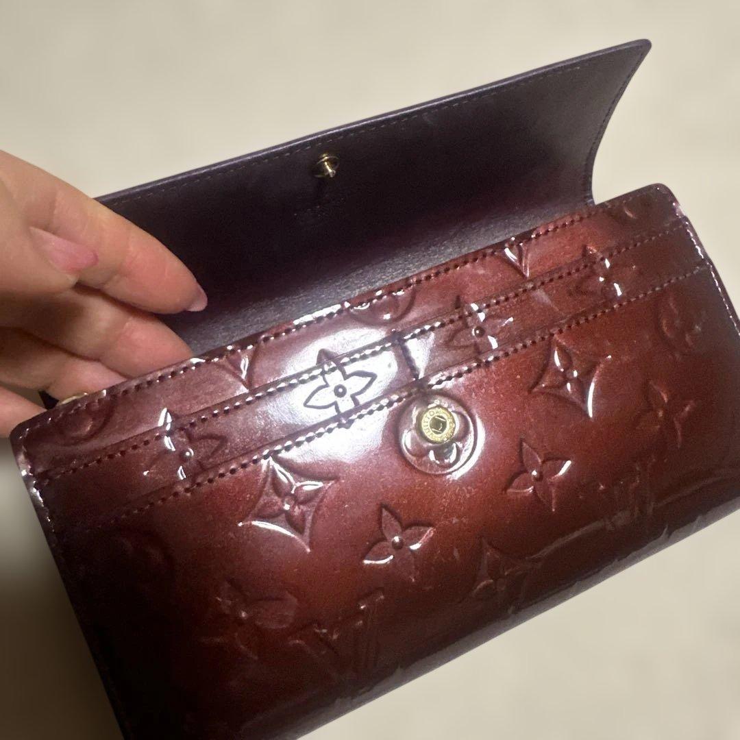 ら*ど様 Louis Vuitton ヴェルニ長財布　ボルドー
