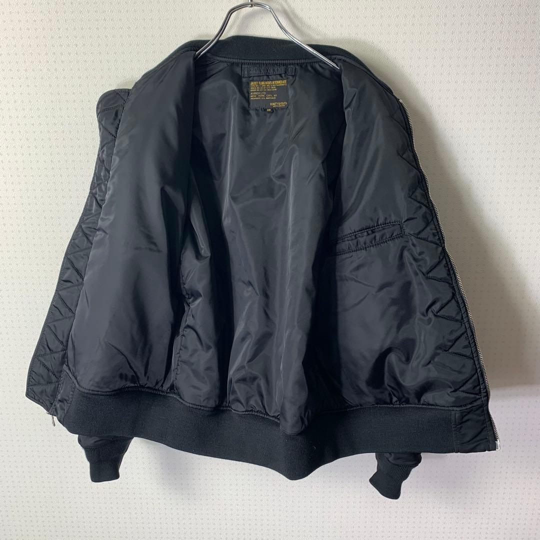 美品 BEAUTY&YOUTH AVIREX MA-1 フライトジャケット 黒