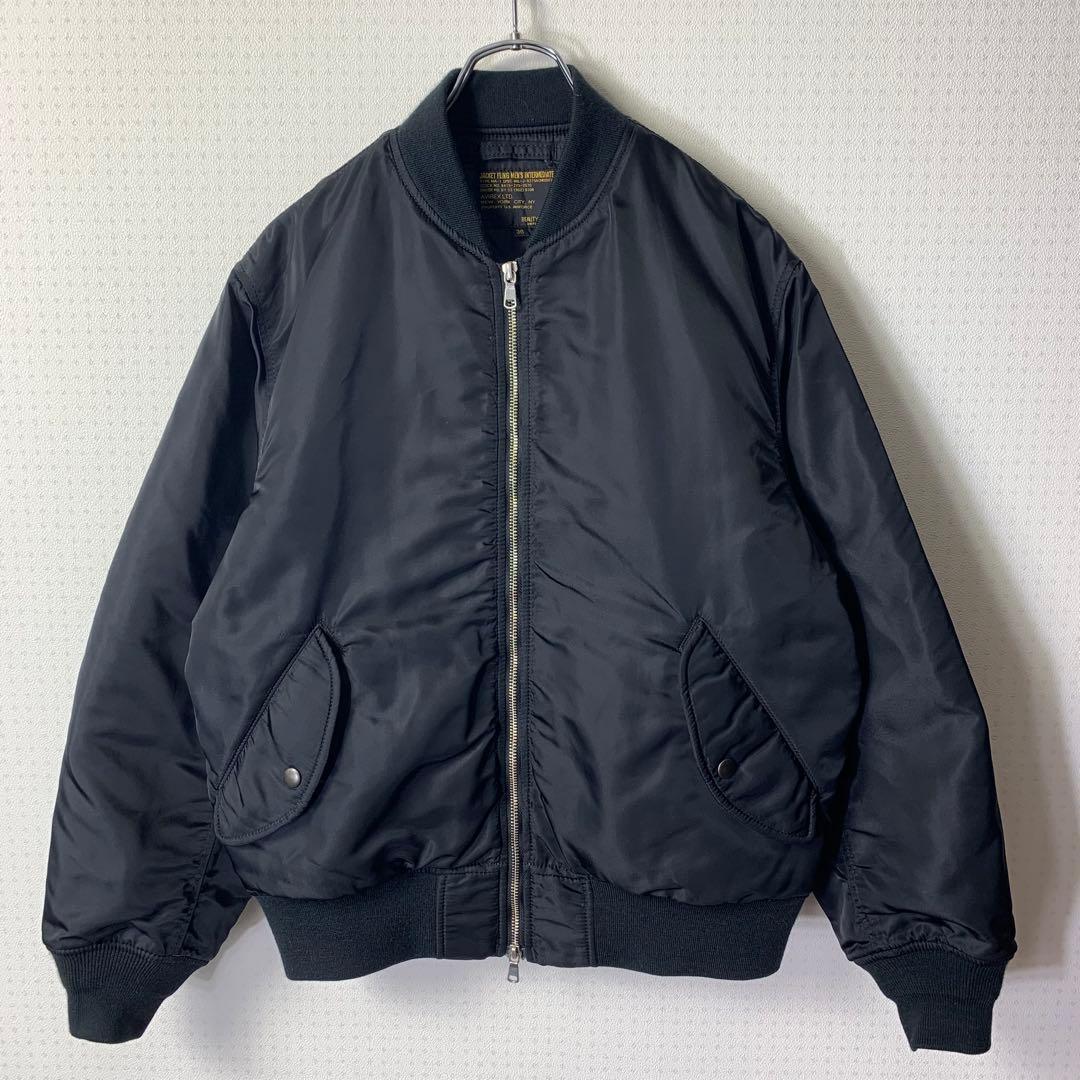 美品 BEAUTY&YOUTH AVIREX MA-1 フライトジャケット 黒
