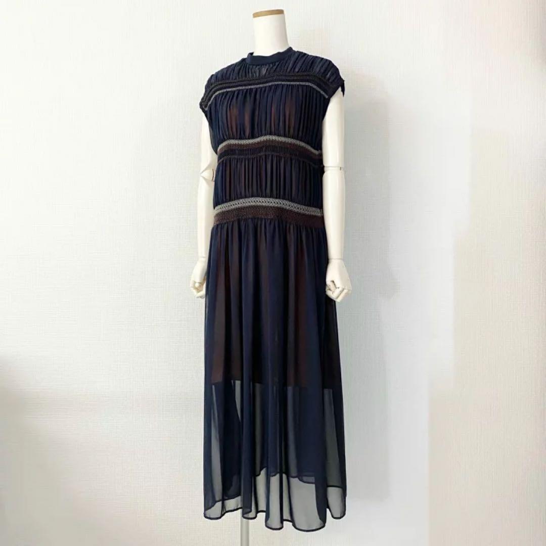 22SS kolor（カラー）シアーワンピース　インナー付き