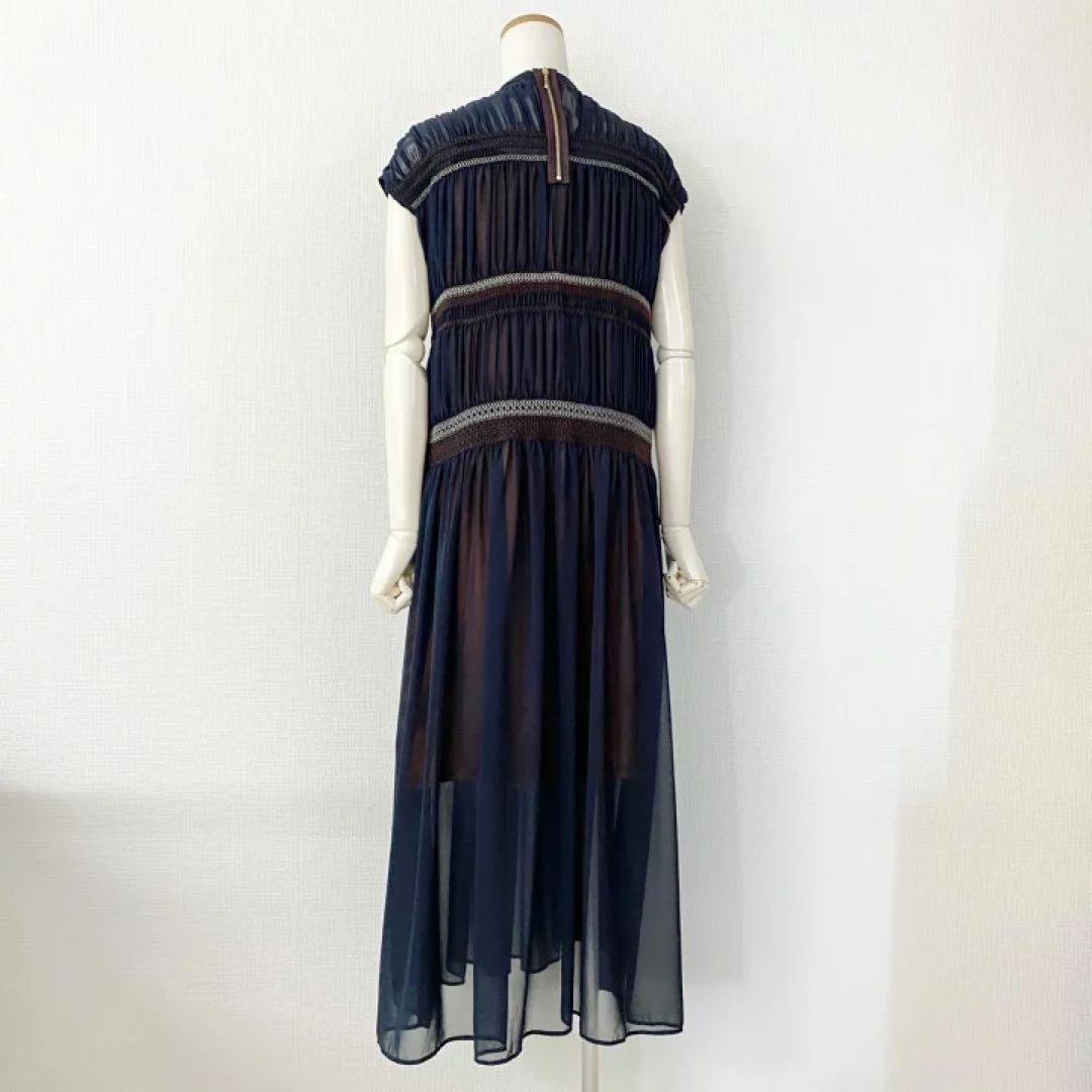 22SS kolor（カラー）シアーワンピース　インナー付き