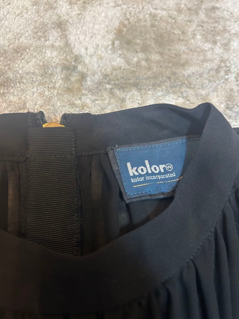 22SS kolor（カラー）シアーワンピース　インナー付き