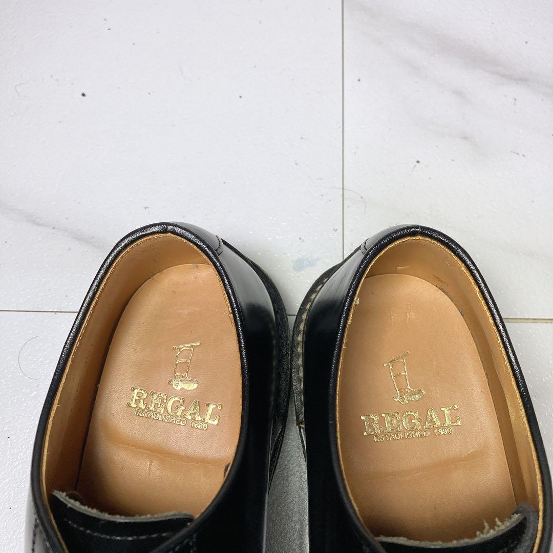 極美品 REGAL リーガル ビジネスシューズ JU13 本革 ブラック 25